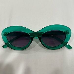 Green sun glasses from Nordstrom Rack - worn twice